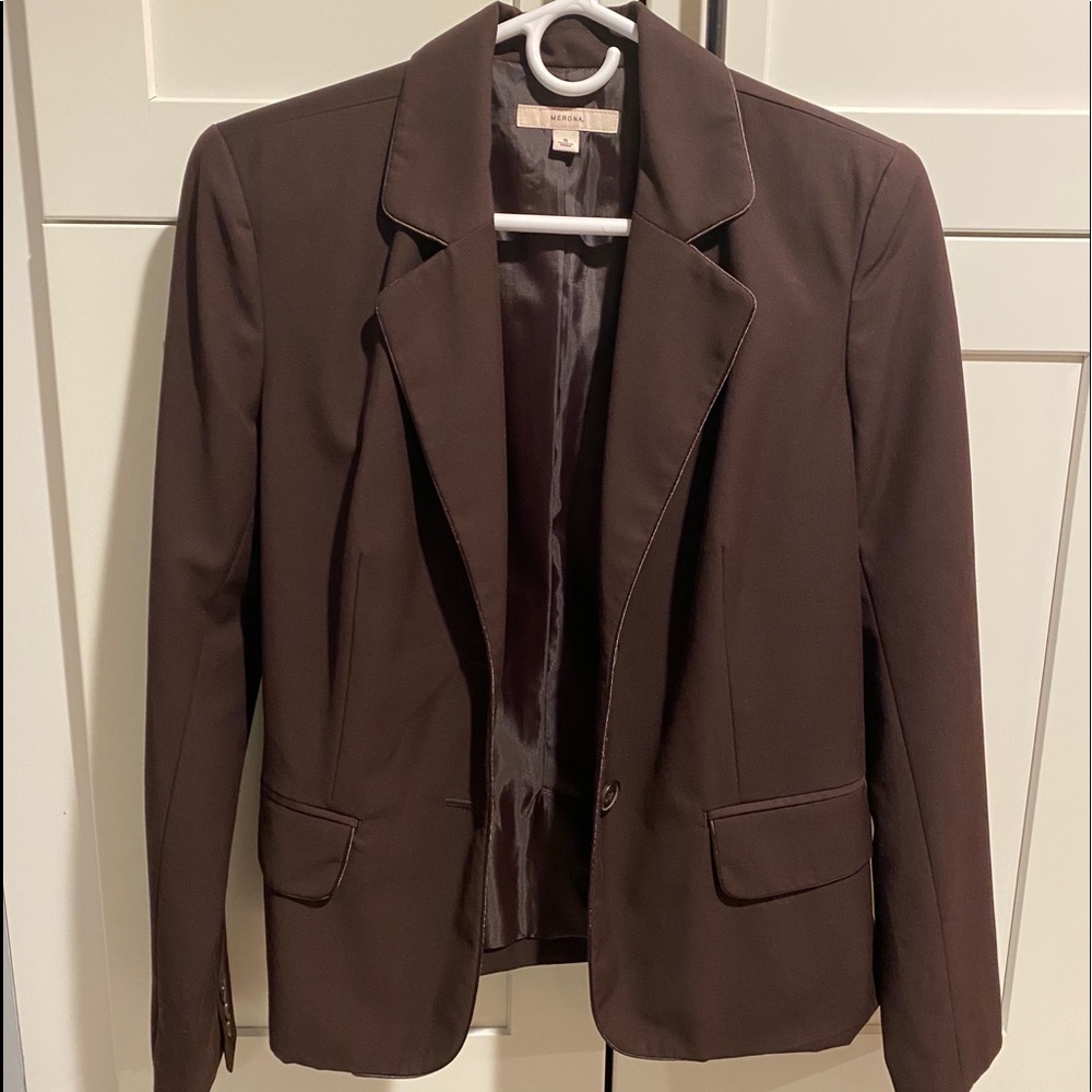 Brown blazer